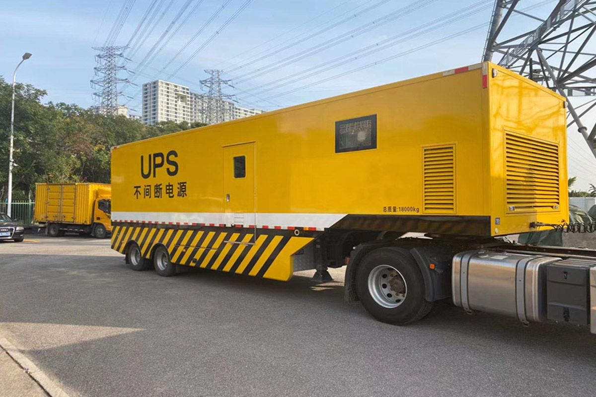 石首发电机租赁施工现场